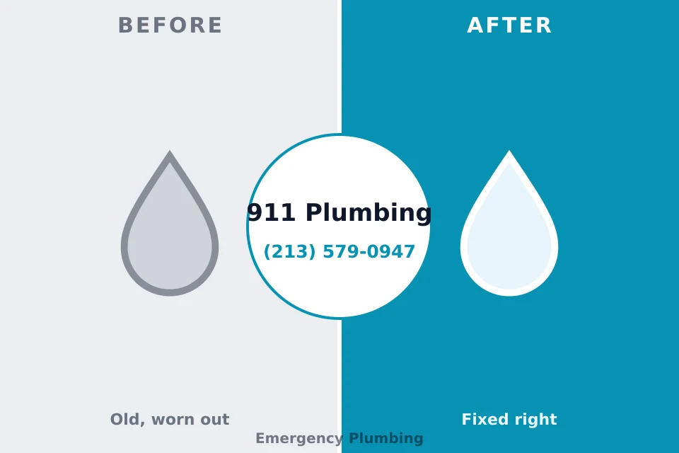 Before and after: plumbing repair Cornelia, GA